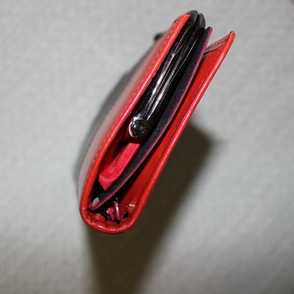 unused 1960s Renwick Chequebook Wallet Kisslock Coin Purse Nappa Leather Bifold - Picture 11 of 15